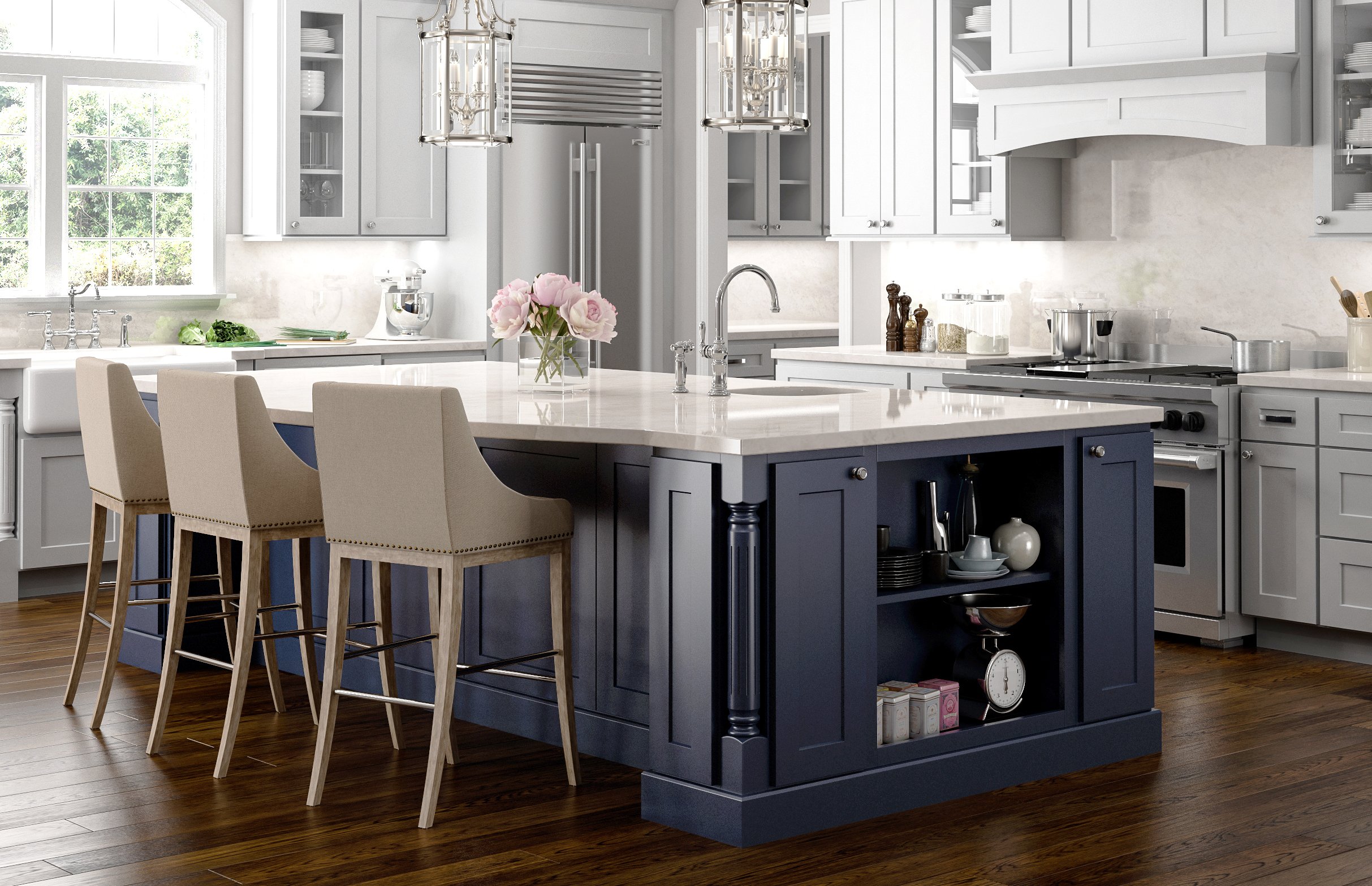 Navy Blue Cabinetry
